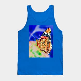 Red Admiral Butterfly Tank Top